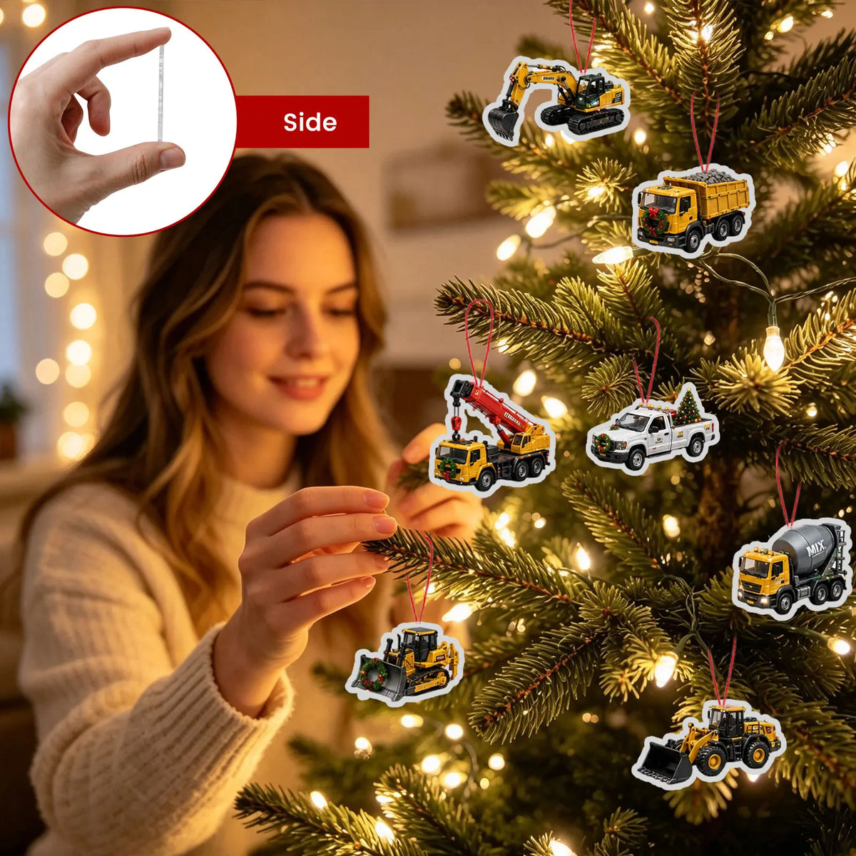 Construction Site Vehicles Advent Calendars 24 Days Christmas Countdown Desktop Ornament Festive Party Favor Gifts