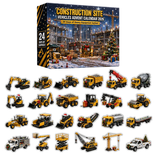 Construction Site Vehicles Advent Calendars 24 Days Christmas Countdown Desktop Ornament Festive Party Favor Gifts