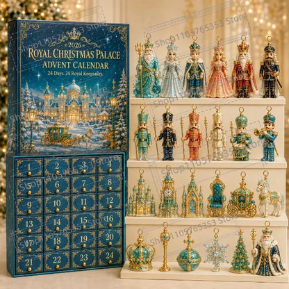 2026 Christmas Countdown Calendar 2D Acrylic Flat Nutcracker Advent 24 Days Ornaments Christmas Countdown Calendar Party Gifts