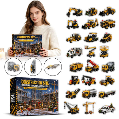 Construction Site Vehicles Advent Calendars 24 Days Christmas Countdown Desktop Ornament Festive Party Favor Gifts