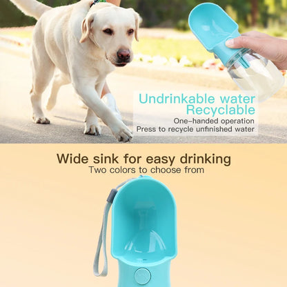 Portable Dog Drinking Water Bottle with Food Container Outdoor Puppy Pet Travel Walking Hiking Dog Water Bottle for Dogs